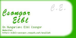 csongor elbl business card